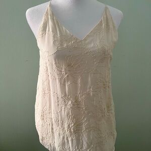Loft brand XS cream/ivory spaghetti strap top